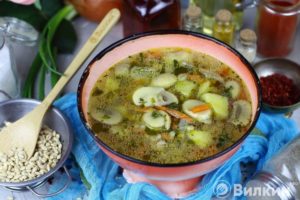 Постный суп с грибами шампиньонами рецепт