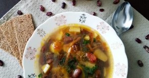 Суп из фасоли в пост