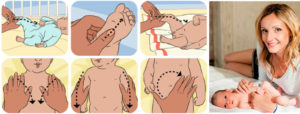 Как делать новорожденному ребенку массаж?