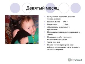 Что малыш умеет в 9 месяцев?