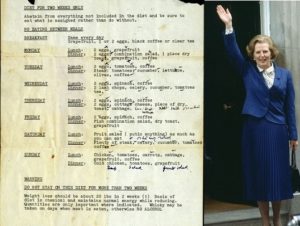 Диета маргарет тэтчер магги