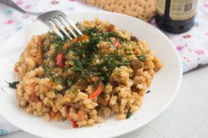 Постная перловка с овощами