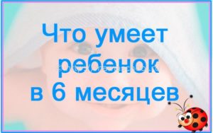 6 месяцев ребенку что должен уметь делать