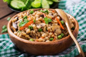 Постная перловка с овощами