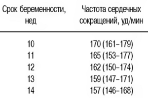 12 Недель беременности чсс 148