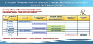 Какие вакцины делают детям до года?