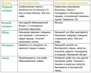 Белковая диета дюкана меню на 14 дней