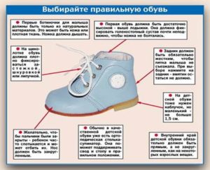 Какая должна быть первая обувь у ребенка?