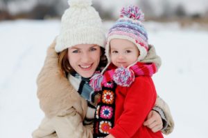 Прогулка зимой с ребенком 3 года