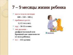 Что ребенок должен делать в 7 мес?