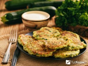 Кабачковые оладьи по дюкану в духовке