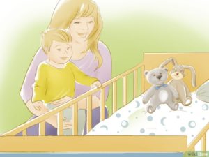 Как приучит ребенка спать в кроватке?