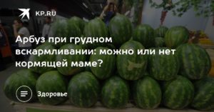 Можно ли при кормлении арбуз?