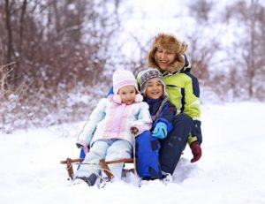Прогулка зимой с ребенком 3 года