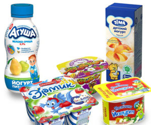 Йогурты для детей от 1