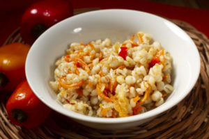 Постная перловка с овощами