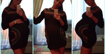 32 Недели тяжелый живот