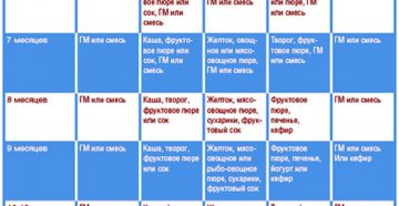 Режим прикорма в 6 месяцев по часам