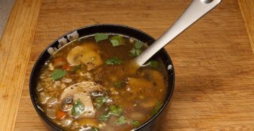 Грибной суп постный с гречкой Грибной суп постный с гречкой