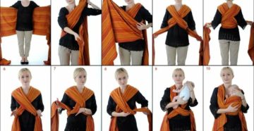 Слинг шарф для новорожденных своими руками Слинг шарф для новорожденных своими руками