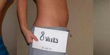 Растет живот 8 неделе беременности