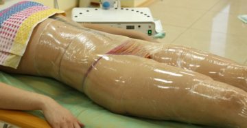 Горячее обертывание для похудения живота